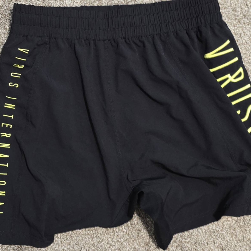 Virus Black Athletic Shorts - Picture 2 of 4